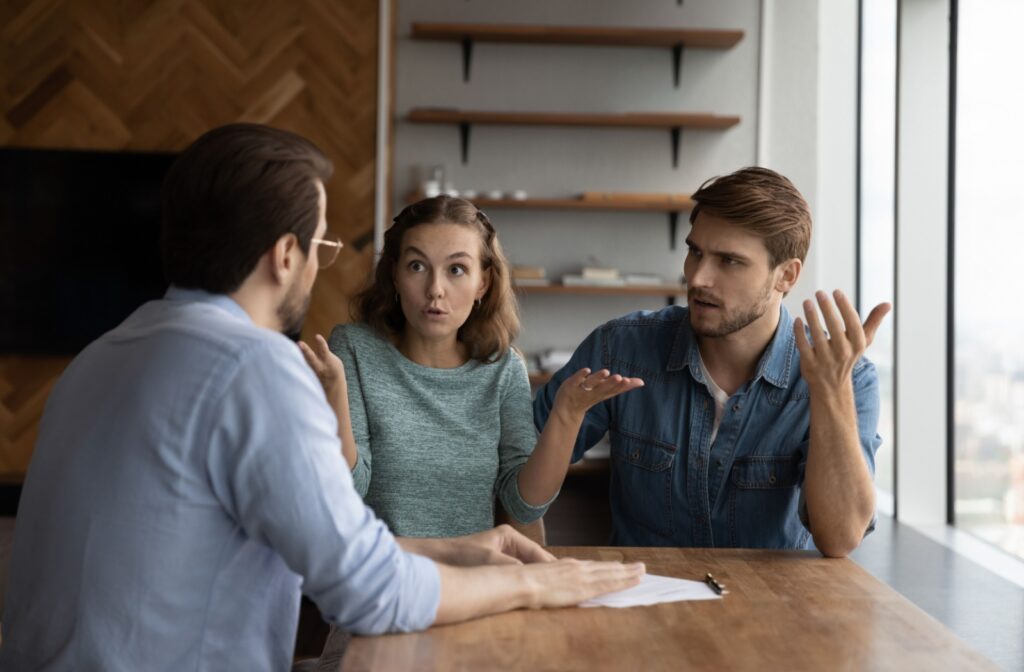 A group of siblings discuss their plan on caring for their aging parents.